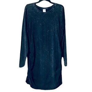 Pink Victoria Secret Dress Womens Size XXL Long Sleeve Shirred Sides